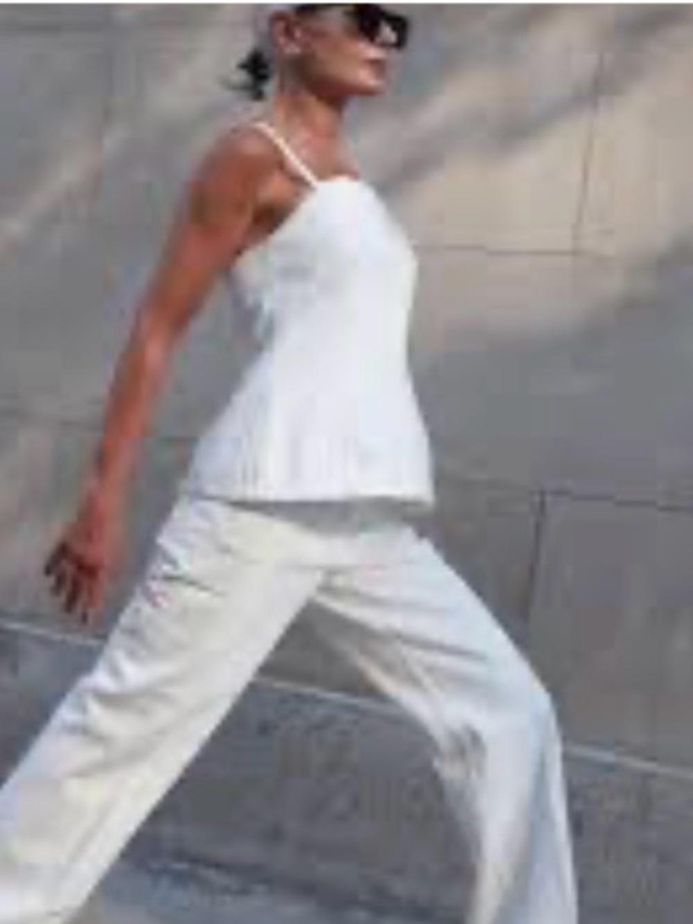 COS Cream Wide-Leg Trousers